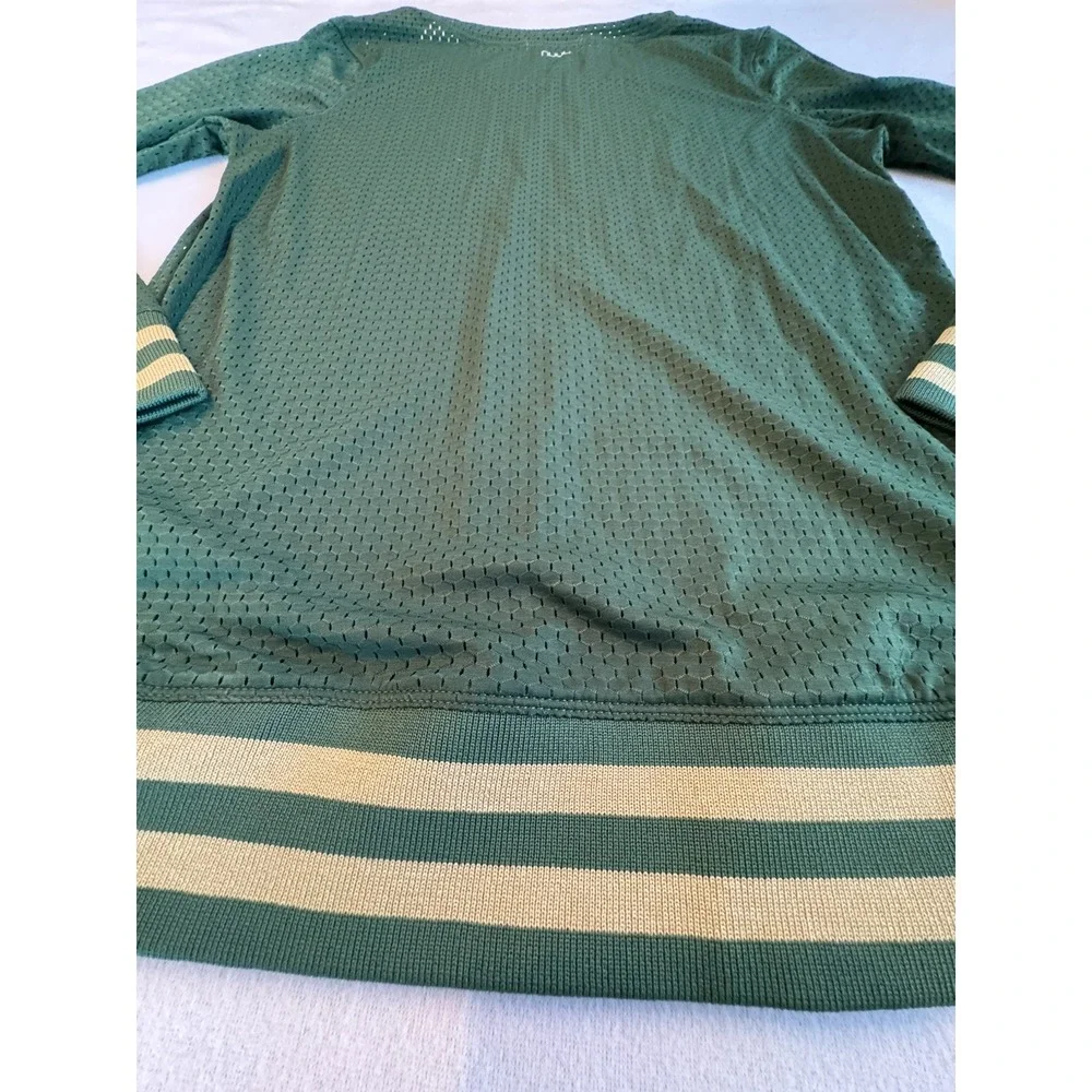 NUYU State of Mind Colorado State Rams Mesh Green Sweatshirt Sz L $76